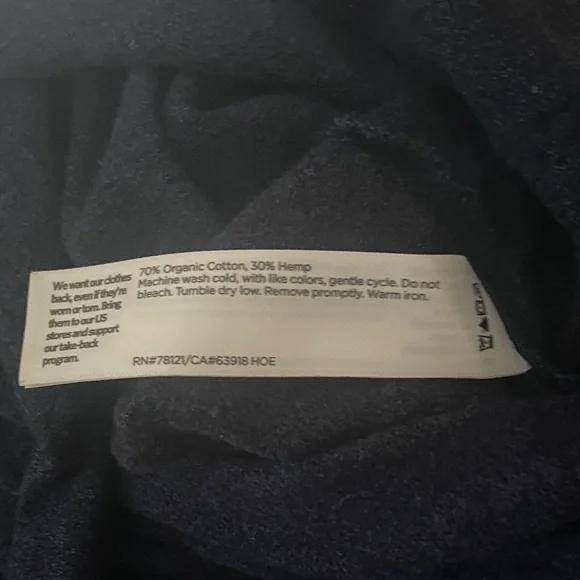 Eileen Fisher Deep Blue V-Neck Top - Picture 5 of 5